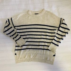 A&F Striped Long-Sleeve Sweater